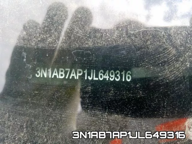3N1AB7AP1JL649316 фото 2