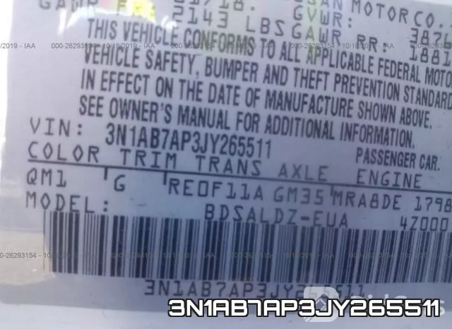 3N1AB7AP3JY265511 фото 10