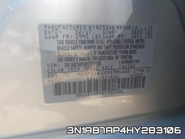 3N1AB7AP4HY283106 фото 2