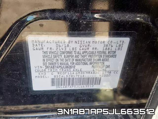 3N1AB7AP5JL663512 фото 2