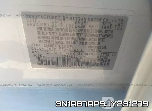 3N1AB7AP9JY231279 фото 10