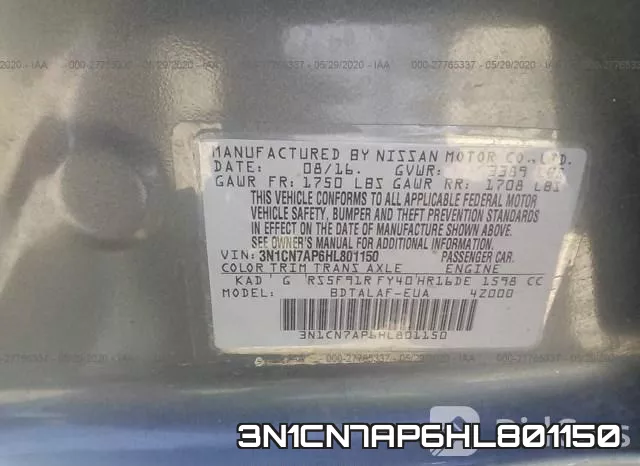3N1CN7AP6HL801150 фото 10