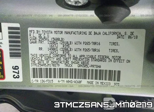 3TMCZ5AN5JM170279 фото 10