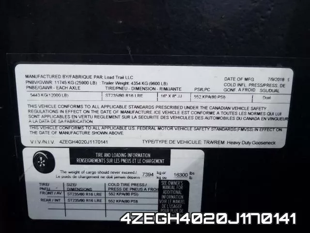 4ZEGH4020J1170141 фото 2