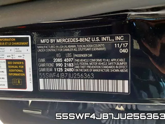 55SWF4JB7JU256363 фото 2