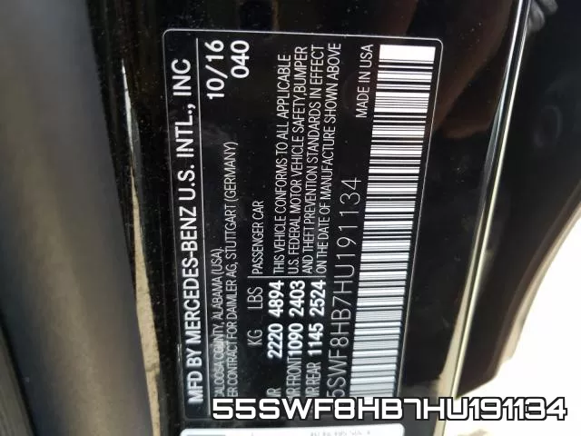 55SWF8HB7HU191134 фото 2