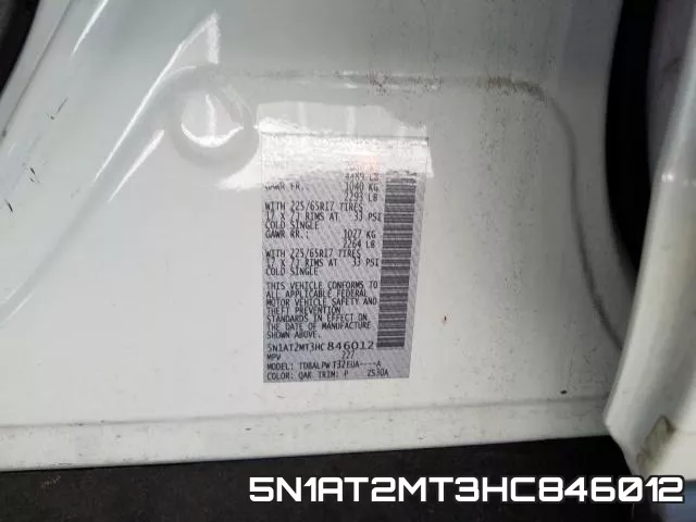 5N1AT2MT3HC846012 фото 2
