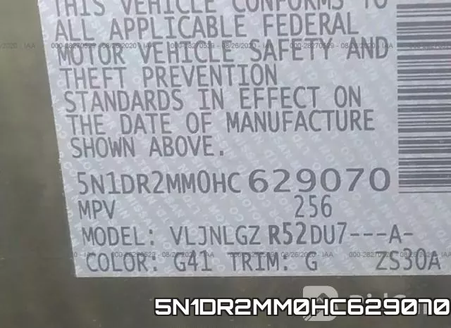 5N1DR2MM0HC629070 фото 10