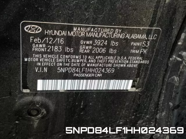 5NPD84LF1HH024369 фото 2