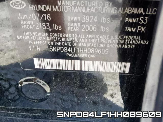 5NPD84LF1HH089609 фото 2