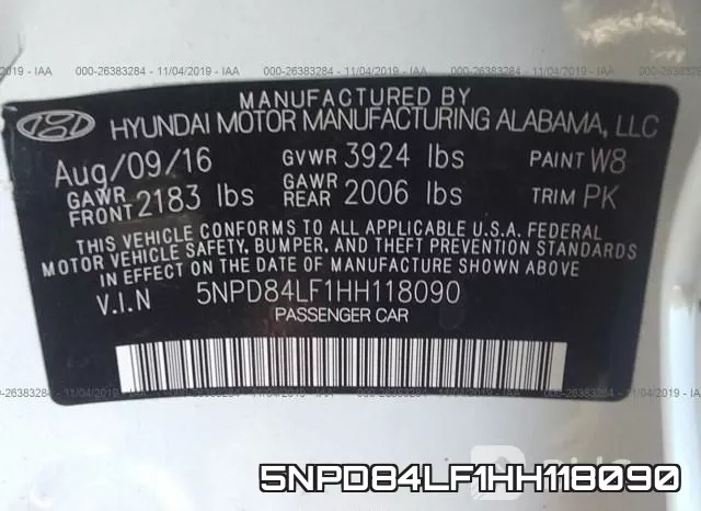 5NPD84LF1HH118090 фото 10