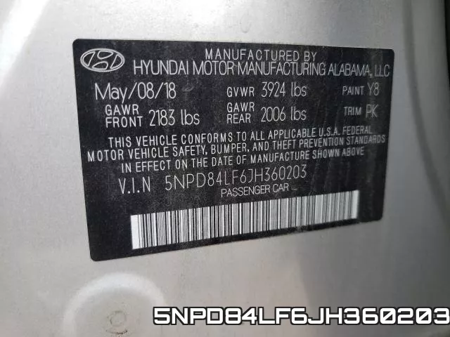 5NPD84LF6JH360203 фото 2