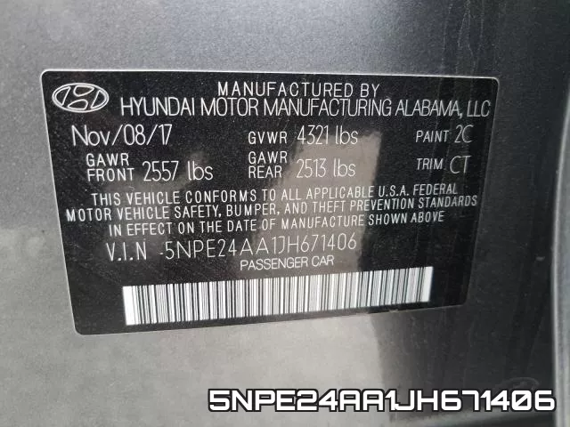 5NPE24AA1JH671406 фото 2