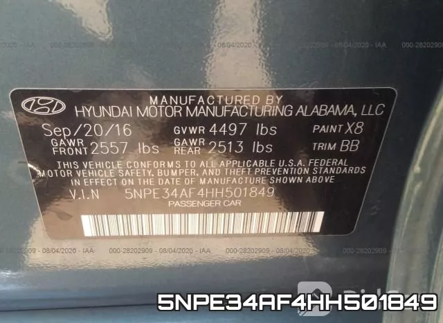 5NPE34AF4HH501849 фото 10