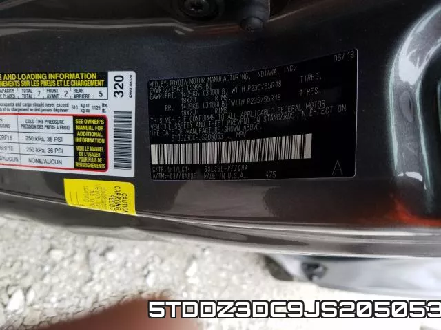 5TDDZ3DC9JS205053 фото 2