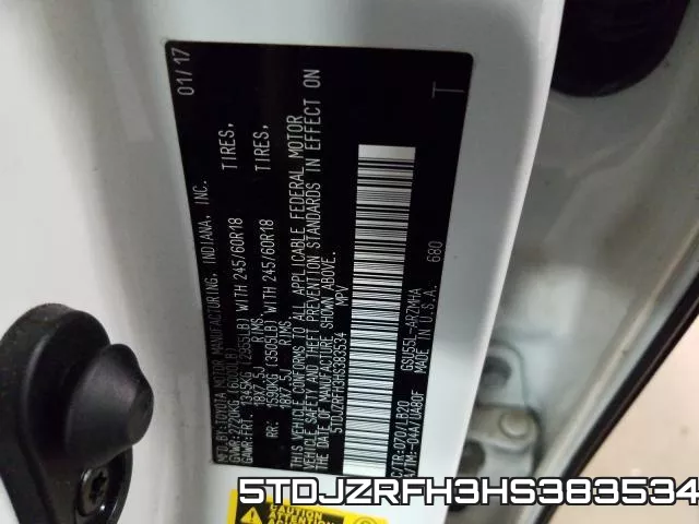 5TDJZRFH3HS383534 фото 2