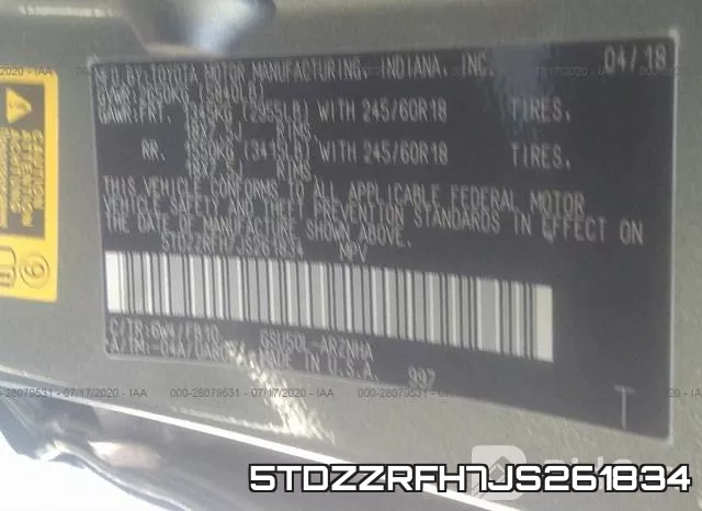 5TDZZRFH7JS261834 фото 10
