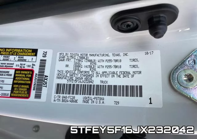 5TFEY5F16JX232042 фото 2