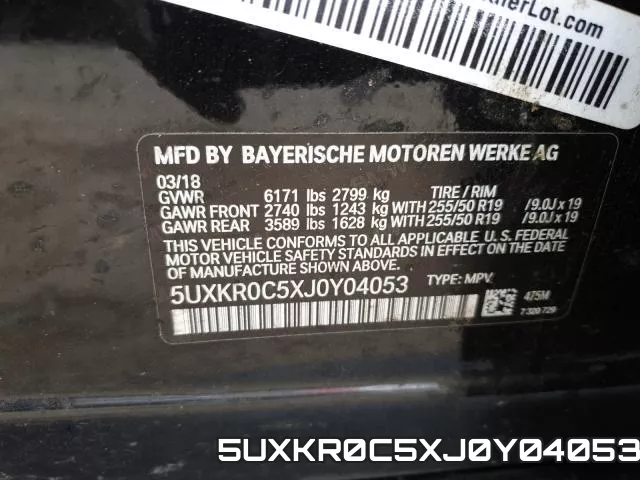 5UXKR0C5XJ0Y04053 фото 2