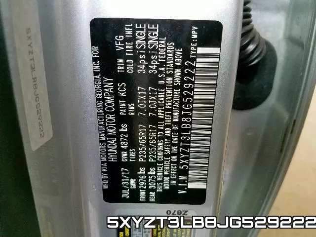 5XYZT3LB8JG529222 фото 2