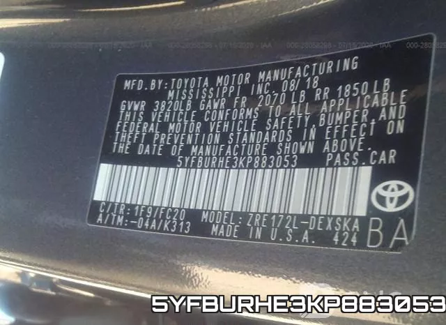 5YFBURHE3KP883053 фото 10