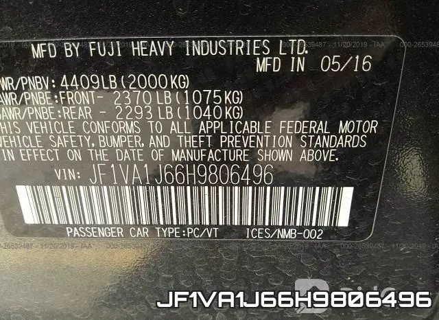 JF1VA1J66H9806496 фото 10