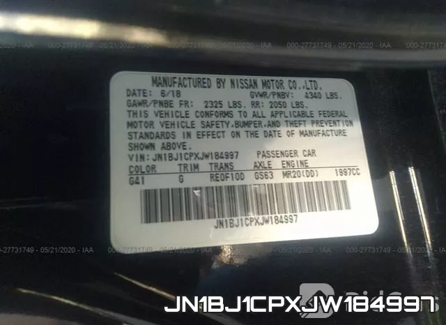 JN1BJ1CPXJW184997 фото 10