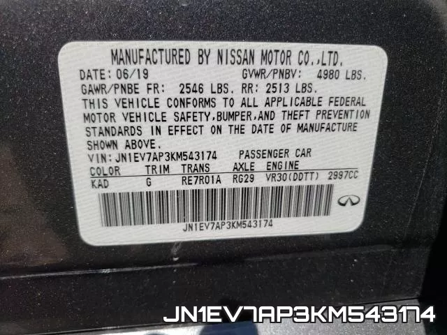 JN1EV7AP3KM543174 фото 2