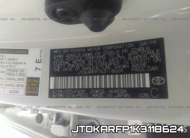 JTDKARFP1K3118624 фото 10