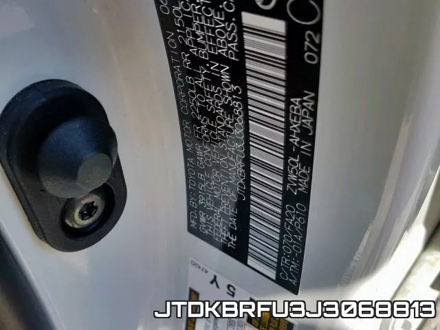 JTDKBRFU3J3068813 фото 2