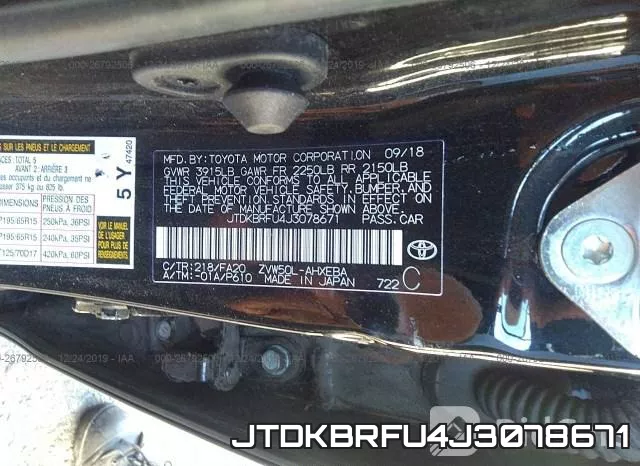 JTDKBRFU4J3078671 фото 10