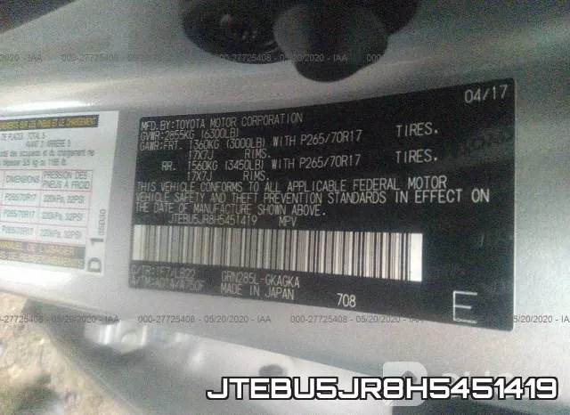 JTEBU5JR8H5451419 фото 10