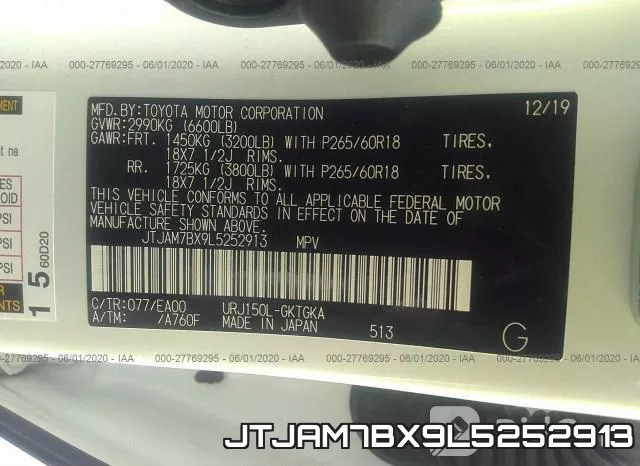 JTJAM7BX9L5252913 фото 10