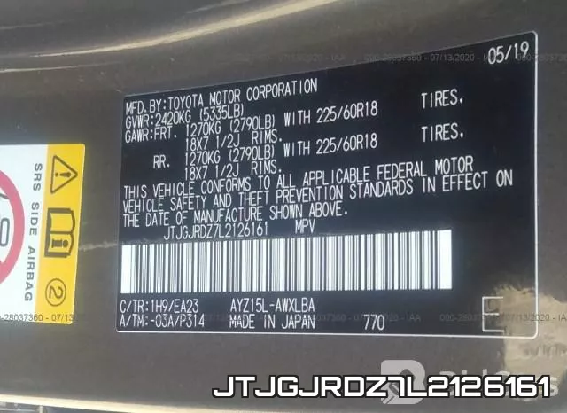 JTJGJRDZ7L2126161 фото 10
