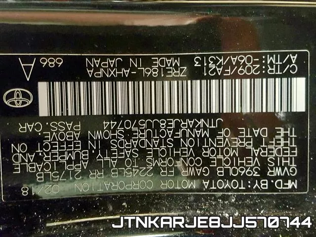JTNKARJE8JJ570744 фото 2
