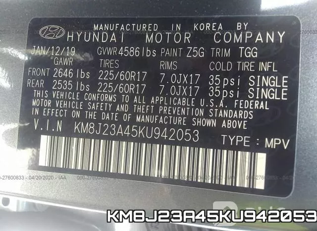 KM8J23A45KU942053 фото 10