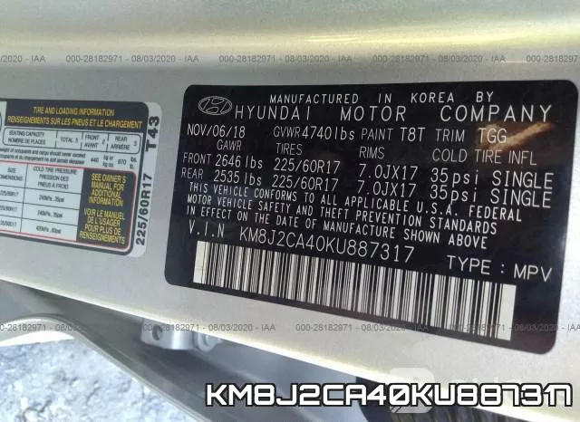 KM8J2CA40KU887317 фото 10