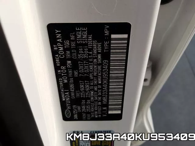 KM8J33A40KU953409 фото 2