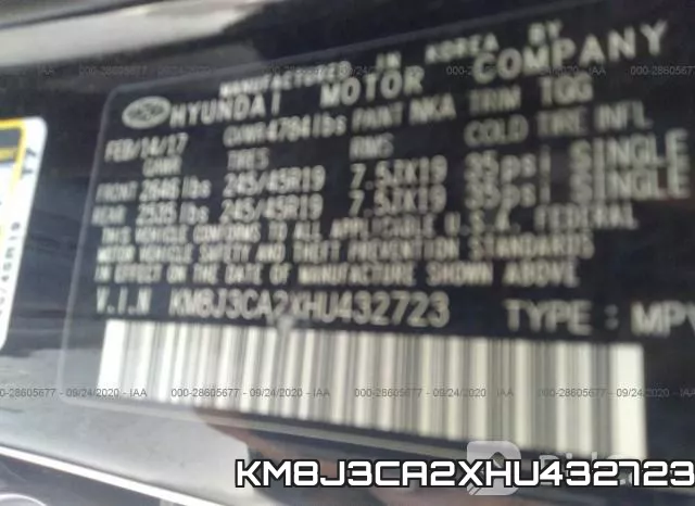 KM8J3CA2XHU432723 фото 10