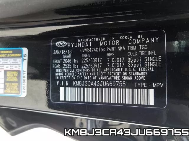 KM8J3CA43JU669755 фото 2