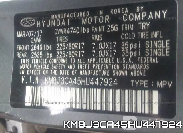 KM8J3CA45HU447924 фото 9