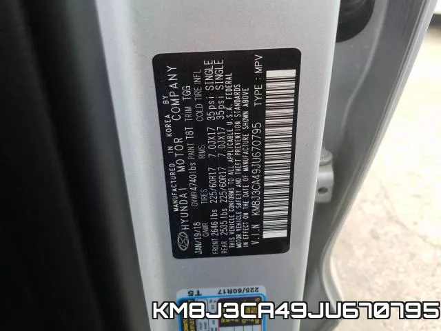 KM8J3CA49JU670795 фото 2