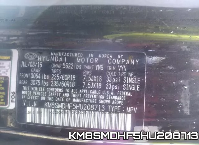 KM8SMDHF5HU208713 фото 10