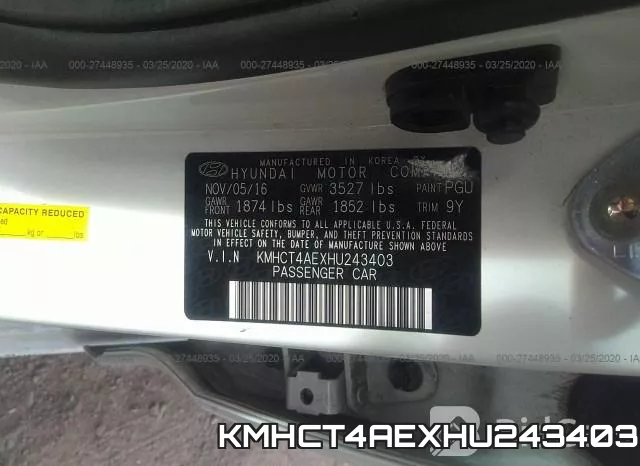 KMHCT4AEXHU243403 фото 10