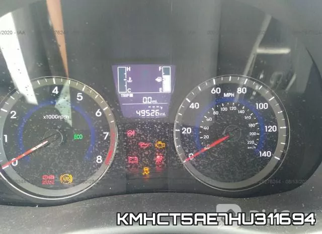KMHCT5AE7HU311694 фото 8