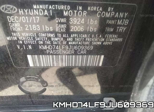 KMHD74LF9JU609369 фото 10