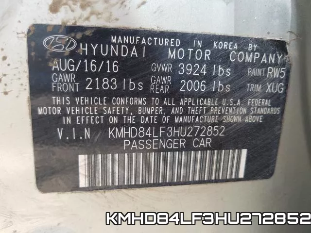 KMHD84LF3HU272852 фото 2