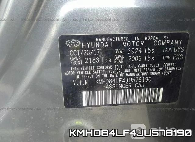 KMHD84LF4JU578190 фото 10