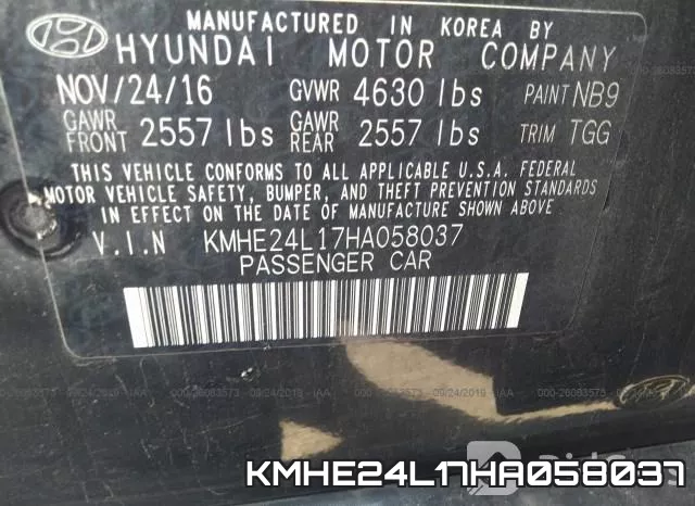KMHE24L17HA058037 фото 10