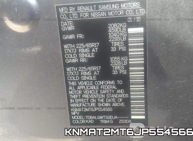 KNMAT2MT6JP554566 фото 10